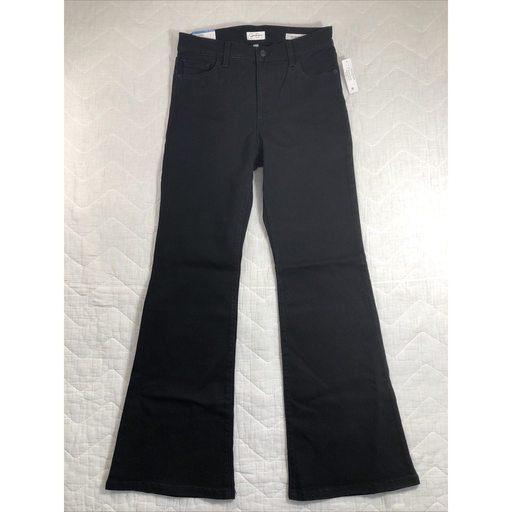 Jessica Simpson Jeans Women's Size 10 Denim Black Rinse High Rise Flare NWT